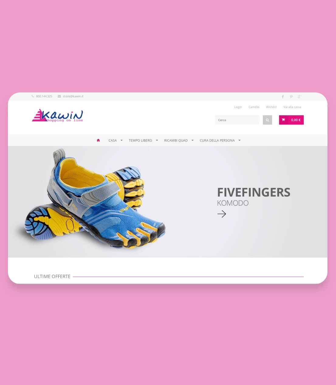 New eCommerce site for household and leisure products