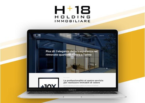 Sviluppo del nuovo sito web in Wordpress per Holding 18