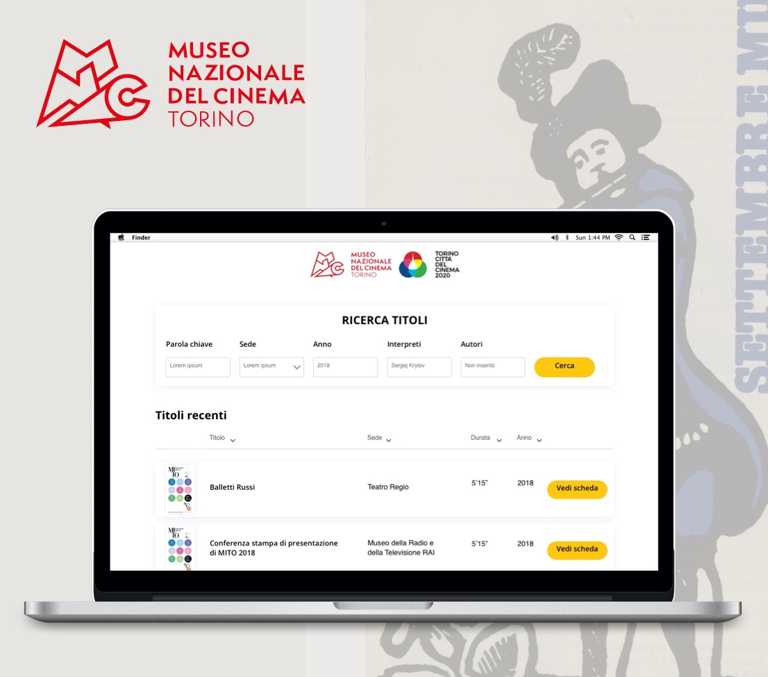 Sviluppo web application in Drupal per consultare l’archivio digitale del Museo Nazionale del Cinema