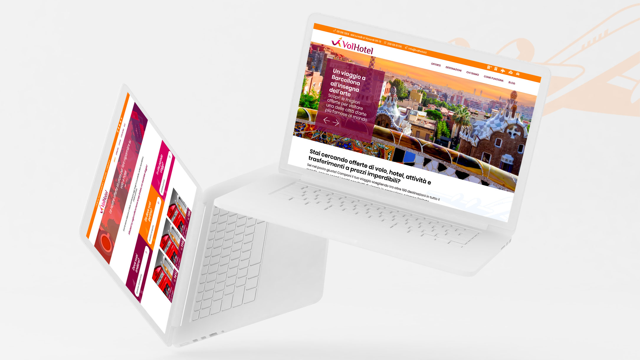 Web design: new graphic interface for VolHotel