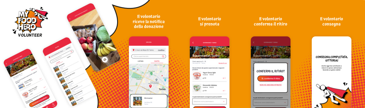 llustrazione delle varie funzionalità di my food hero store