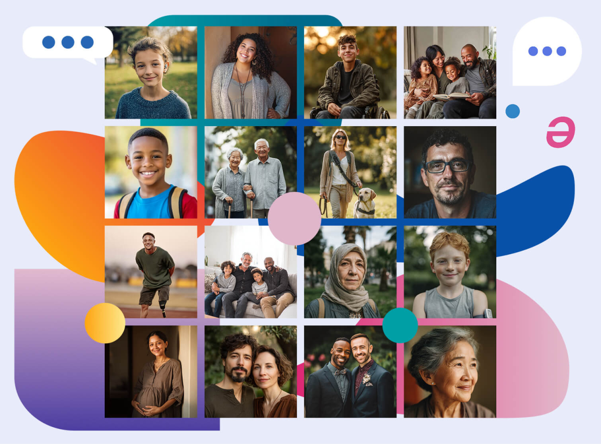 People with very different backgrounds, cultures, and identities.