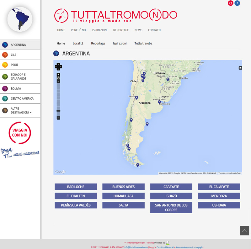 Tuttaltromondo Argentina località